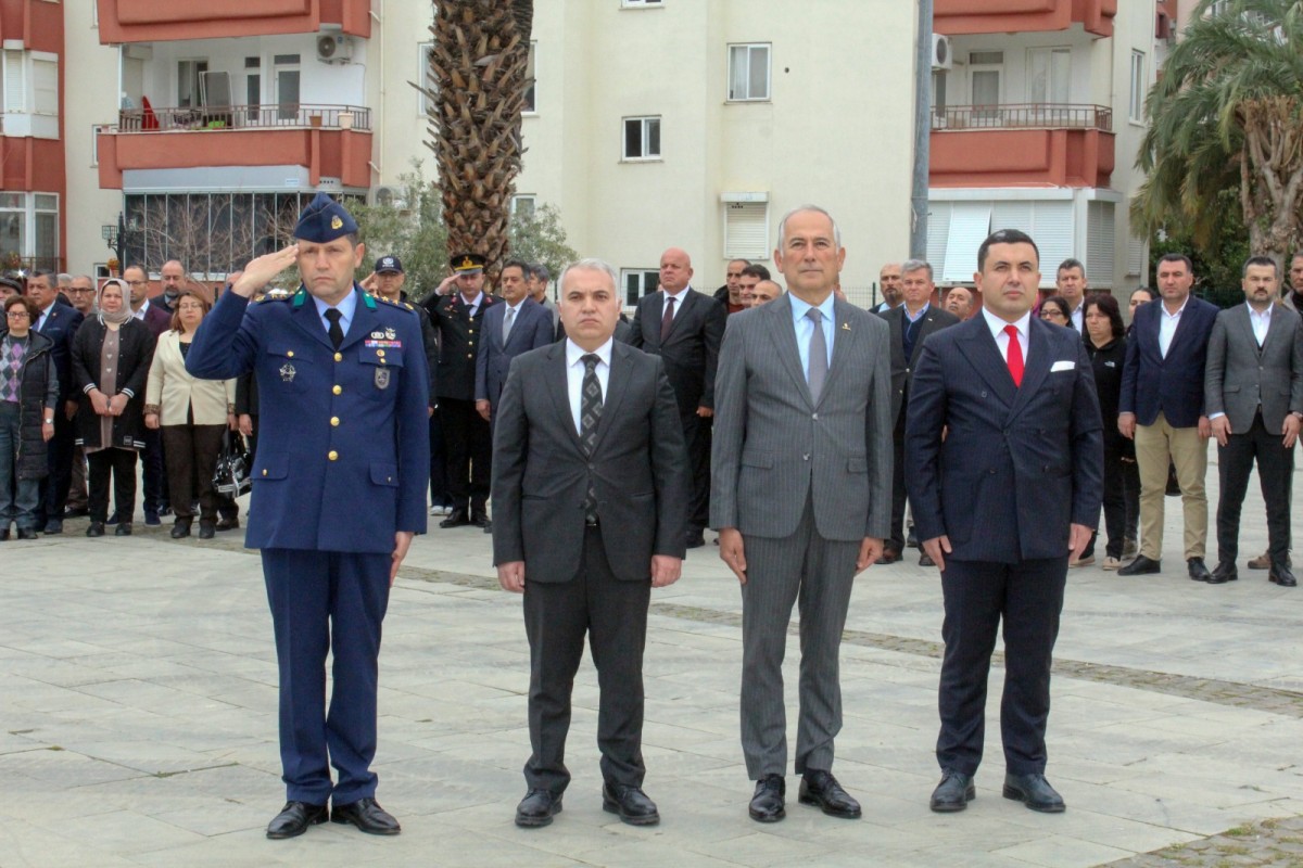 Anamur'da 18 Mart Çanakkale Zaferi ve Şehitleri Anma Gününde Çelek Töreni Düzenlendi.