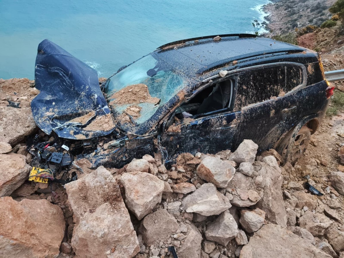 MersinD-400’de Heyelan Meydana Geldi, 1Kişi Yaralandı..